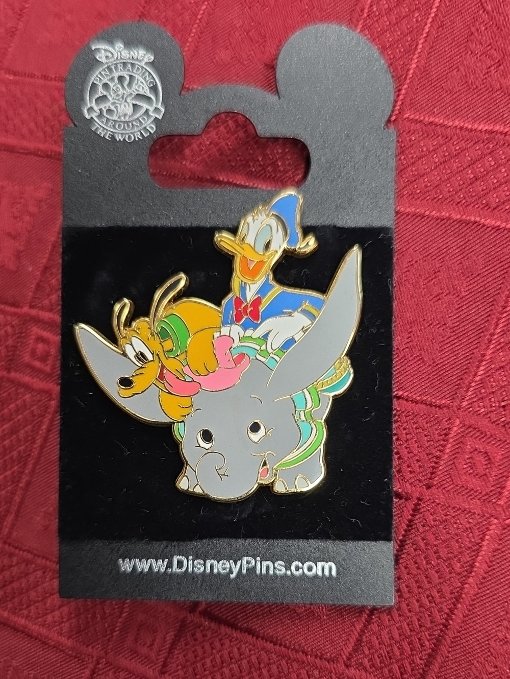 Disney Multicolor Dumbo, Donald & Pluto Enamel Pin